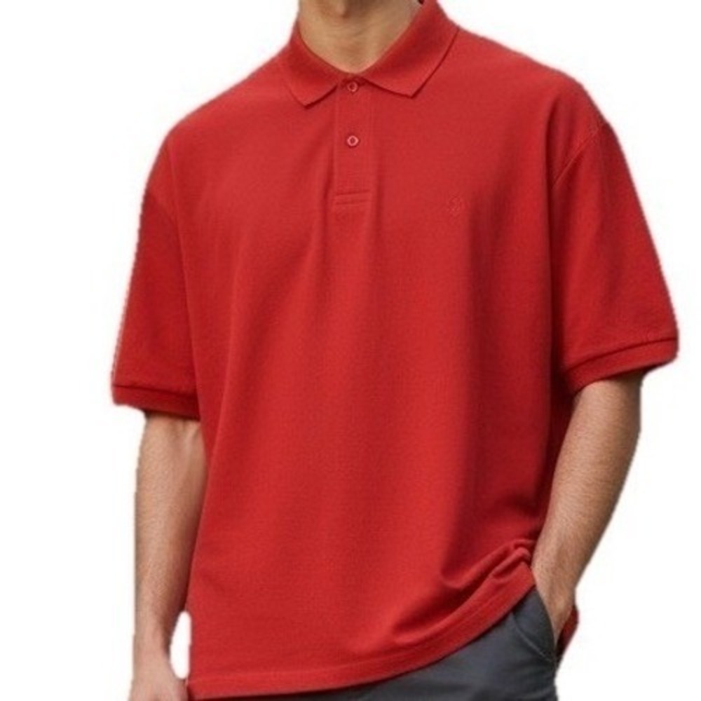 Gianfranco Ruffini Polo Mens L Red Short Sleeve Firenze 100% Cotton Preppy Golf